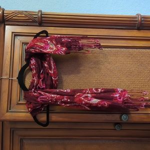 Red Paisley Scarf